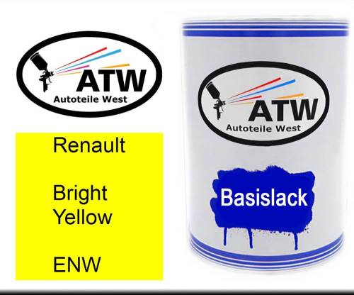 Renault, Bright Yellow, ENW: 500ml Lackdose, von ATW Autoteile West.